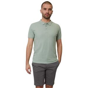 Threadbare Mens Malbork Short-Sleeved Polo Shirt / Sage